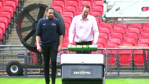 BBC Midlands Today - Jimmy the Mower at Wembley